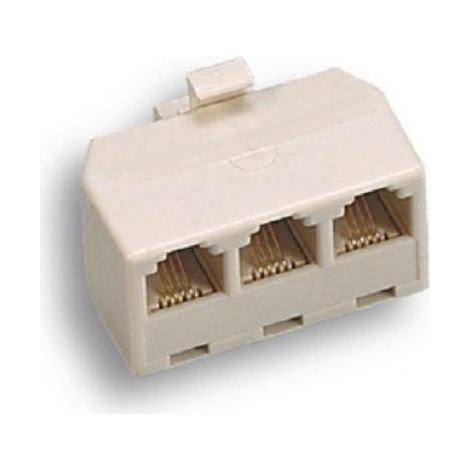 3 lÍneas en uno 6/4 adaptador telefÓnico 22351