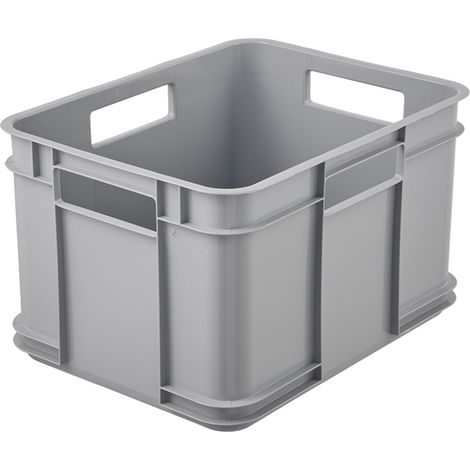 Caja de almacenamiento colección Bruno ECO, tamaño M, 35x27x22 cm - Gris