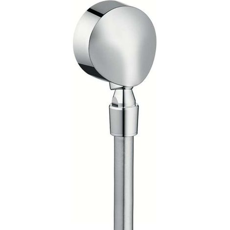 Hansgrohe - Toma de agua Fixfit E con válvula antirretorno y rótula orientable, cromo 27505000 (1/2)