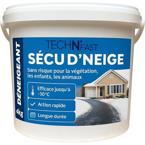 SécuD’Neige sel déneigement écologique magnésium 4.8 kg – anti-verglas jusqu’à -30°C, non corrosif (1/5)