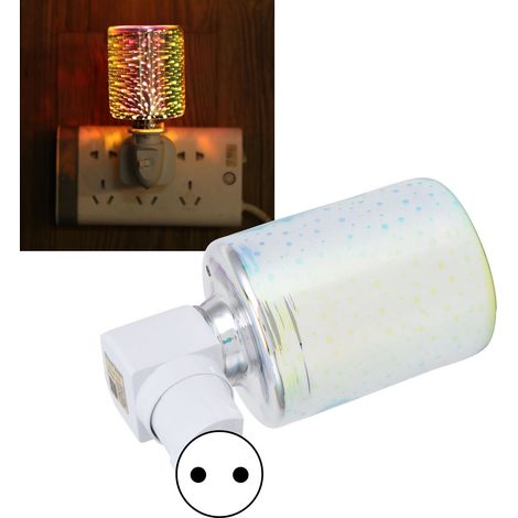 Lampe à cire sans fumée 3D, lampe à cire d'aromathérapie à lumière chaude, veilleuse cylindrique pour salon et chambre, veilleuse décorative d'aromathérapie, lumière chaude, norme européenne 220 V (1/5)
