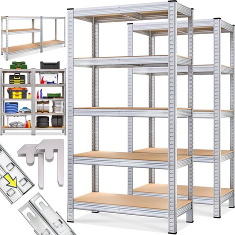 Heavy duty shelving set 2pcs 180x90x40cm 875kg capacity (1/5)