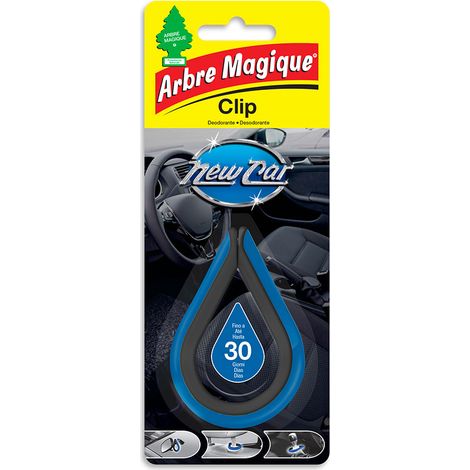 Ambientador de coche, modelo clip, aroma new car
