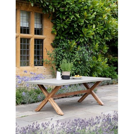 Garden Trading Outdoor Indoor Burford Dining Table Only 240x75cm Natural (1/3)