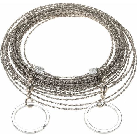 Scie A Fil Exterieure De 10 Metres De Long, Cable De Survie Pour Scie A Fil, Fil De Scie A Chaine (1/4)