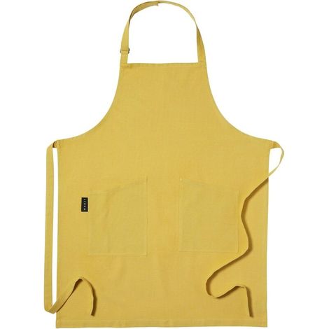 Bardusch-Tablier traditionnel pour femme et homme 70x90 cm,100% Coton, Lavable en machine, Jaune Mangue (1/4)