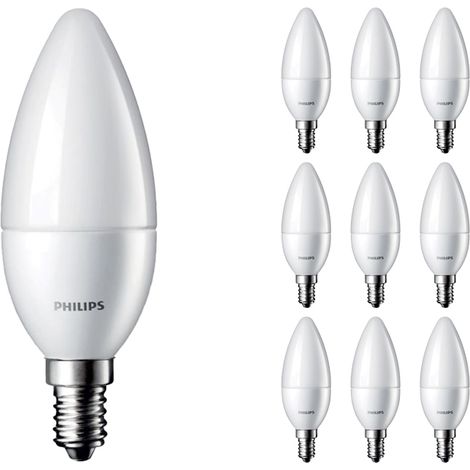 Lot 10x Philips Corepro LED Bougie E14 Dépolie 2.8W 250lm - 827