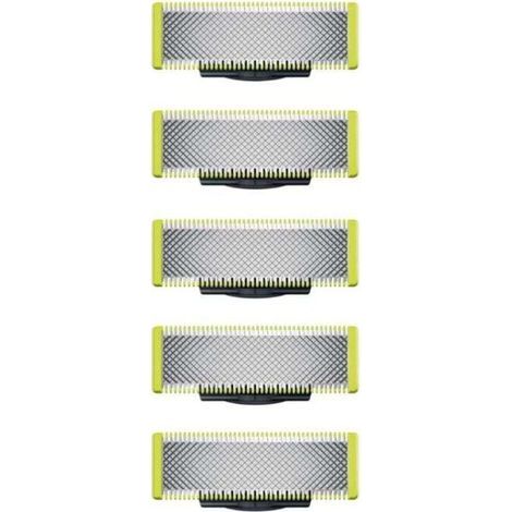 Compatible with OneBlade - Replacement blades for OneBlade electric shaver/trimmer, durable stainless steel, for trimming, styling and shaving, pack of 5 (1/4)