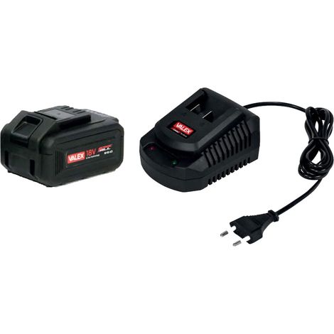 kit chargeur unique et batterie de rechange Valex "One All" - 18V 4 Ah