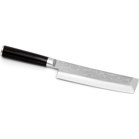 KAI Shun Pro Sho Usuba coltello da verdura giapponese 16,5 cm lunghezza lama - Acciaio A 10 61 (±1) HRC - Legno Pakka nero - fatto a mano con affilatura unilaterale - Made in Japan