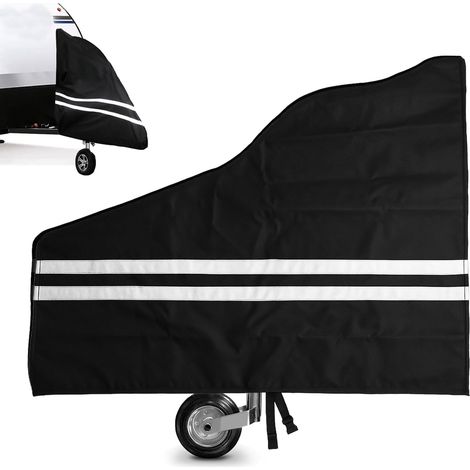 Housse de protection 600D pour timon de remorque, caravane, camping-car, résistante aux rayures, imperméable, résistante aux UV, pour tous les types de remorques de chevaux (1/5)