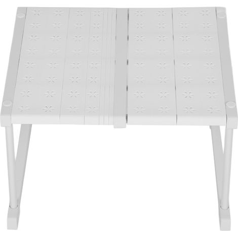 Étagère de penderie réglable, pour petits espaces, avec système coulissant pour coiffeuse, largeur 42 cm, hauteur 32 cm, longueur 37 à 48 cm (1/5)