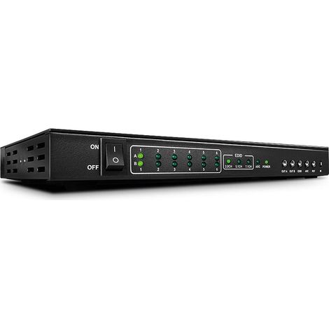 LINDY switcherMatrix 6 x 2 HDMI 2.0 4 K UHD, con funzioni Pip e Arc (1/4)