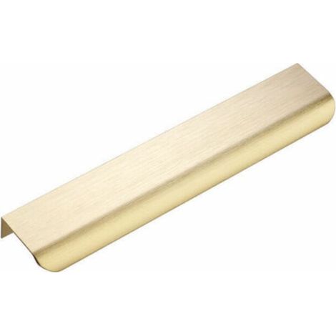 Lot de 5 Poignee Meuble Dorée Poignee de Meuble Cuisine Dorée -Poignée Profil Dorée Poignee Tiroir Laiton Brossé en Alliage d'Aluminium Entraxe 128mm Longueur 150mm (1/5)