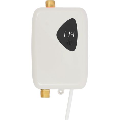 Chauffe-eau Sous Évier, Chauffage d'eau de 3800W, Chauffe Eau Instantané avec LED Affichage Numérique, pour Cuisine ou Salle de Bain, Les Lavabos (1/5)