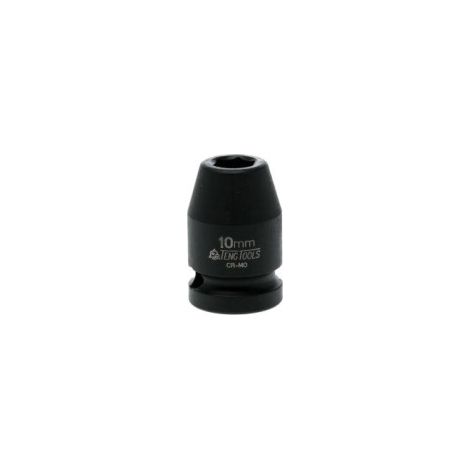 Llave de Vaso de Impacto Hexagonal 1/2' de                 Tamaño 10 mm D1 17.0 mm D2 25.0 mm L 38.0 mm (1/2)
