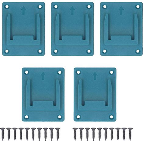 5er-Set Werkzeughalter-Dockingstation aus robustem, stabilem ABS-Kunststoff, geeignet für 18V Lithium-Akkus, passend für Bosch Blu