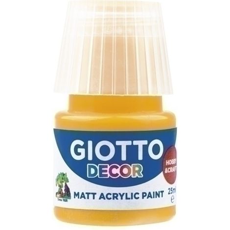 PINTURA ACRIL.GIOTTO 25 ml AMARILLO OSCU - Pack de 6 unidades