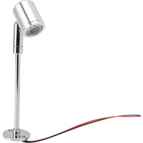 Spot LED sur pied en aluminium électroplaqué pour vitrine bijoux et meuble intérieur, luminaire d'accent (1/5)