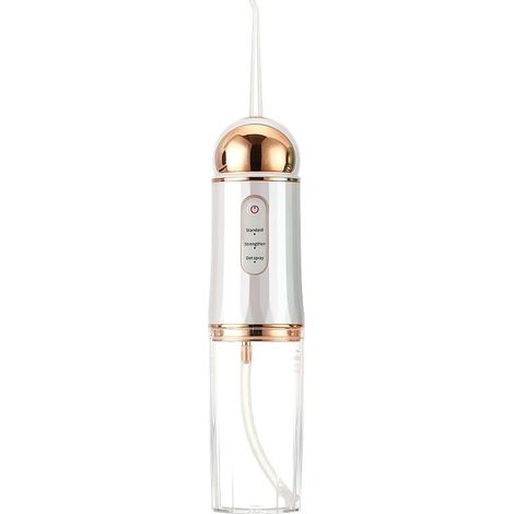 Irrigateur dentaire electrique rechargeable trois pressions deux embouts nettoie les dents elimine le tartre mode pulsation (1/5)