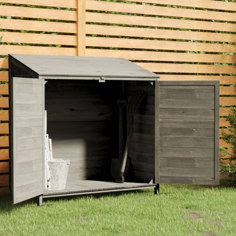 Abri de jardin, anthracite, 102 x 52 x 112 cm, en sapin massif
