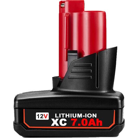 12V 7Ah batterie de rechange pour Milwaukee M12 M12B4-4932430065 Li-Ion batterie 48-11-2411 48-11-2440 48-11-2402 outils