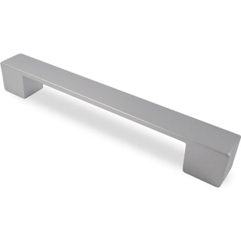 Asa 160Mm. Mod. New Cubo Cromo Mate  - CUBO - Tirador rectangular plano con base cuadrada