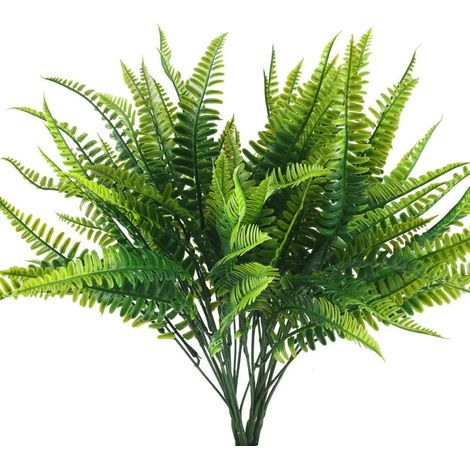 4pcs Fougères Artificielles Plantes Artificielles Extérieur Résistante UV (1/5)
