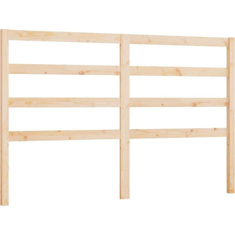 Testiera per dormire accessorio per camera da letto 126 x 4 x 100 cm in legno di pino massiccio TDL0206752