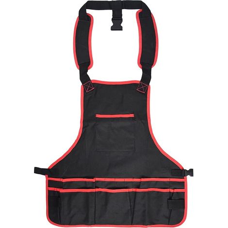 Tablier Oxford Tiisu 600D, multifonctionnel, imperméable, avec bretelles réglables, idéal pour les jardiniers, les outils de jardinage et les accessoires de plantation.