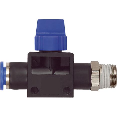 Riegler 3/2-Wegeventil »Blaue Serie«, Steckanschluss, R 1/4 außen Ø 6mm (1/4)
