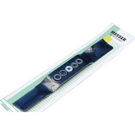 Cuchilla para tractor de césped UNIVERSAL longitud 530mm 53cm agujero central 25mm