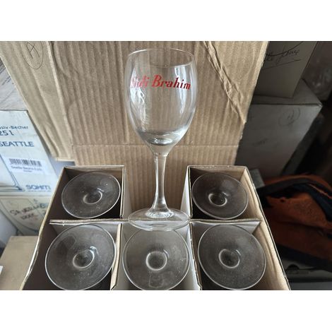 Lot de 6 verres Sidi Brahim - 15 cl - Verres à vin - Neufs