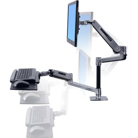 Ergotron WorkFit-LX soporte de escritorio aluminio pulido