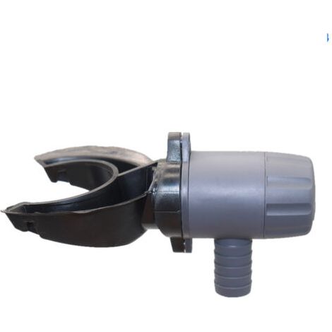 Collecteur d'eau de pluie (pour descentes de gouttière de 70 à 100 mm, pour récupérateurs d'eau, surfaces de toiture jusqu'à 80 m²) 503070, gris (FMY) - AquaForge (1/2)