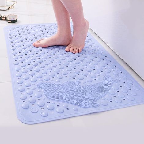 Tappetino da doccia massaggiante antiscivolo 35x70 cm con ventose, lavabile in lavatrice, adatto per doccia, bagno e vasca da bagno (1/5)