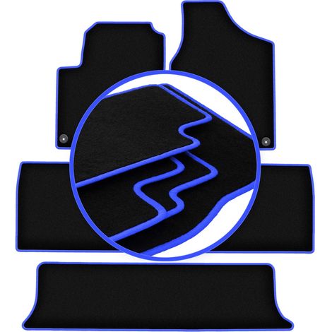 Tapis de sol Carlux bleus pour : Ford Galaxy MK1 minivan (1995-2006) (1/5)