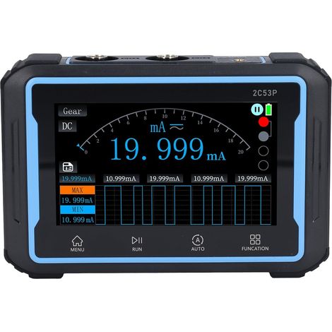 Oscilloscope Multimètre 3 en 1 avec Générateur de Signal DDS – Écran Tactile 4,3" 50 MHz / 250 MS/s – Batterie Lithium 4000 mAh – Idéal pour Diagnostic Automobile Portable (1/5)
