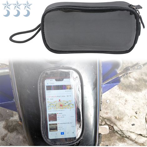 Support de téléphone tactile pour VTT, porte-cartes, support étanche pour navigation moto/vélo électrique, sacoche de téléphone pour vélo