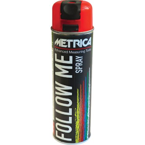 Marqueur spray follw me jaune METRICA - 50183