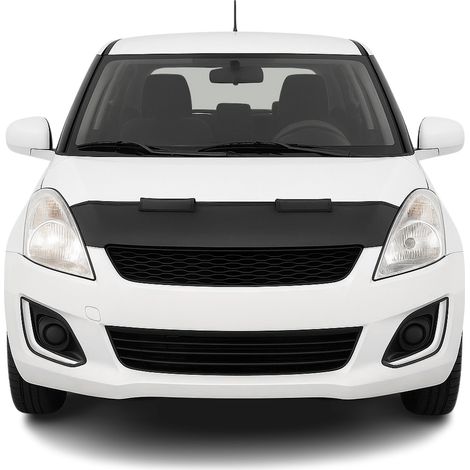 Protège Capot compatible avec Suzuki Swift 2004 à 2010, Bra de Capot Protection, Noir (1/5)