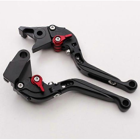 Convient pour le guidon de frein, la poignée d'embrayage, le klaxon et le levier de démarrage modifié CNC (noir) de la moto Kawasaki ZXR400. (1/5)
