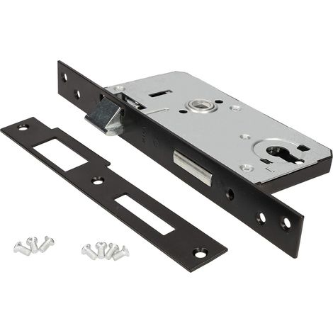 KOTARBAU Serrure encastrée 90 x 63 mm pour cylindre profilé Serrure d'entrée gauche pour portails, portails, portails. (1/5)