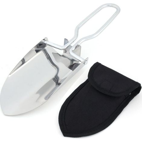 Pelle jardin pliante inox manche bois plantation pots pépinière (1/5)
