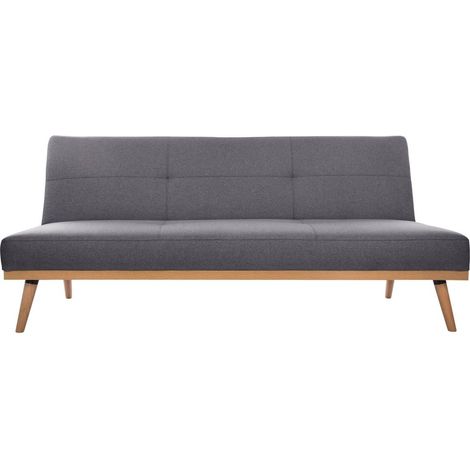 Divano letto 3 posti dohan grigio ardesia - Atmosphera créateur d'intérieur