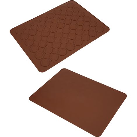 Tapis de cuisson en silicone pour macarons, 48 empreintes, antiadhésif, accessoire de pâtisserie. (1/5)