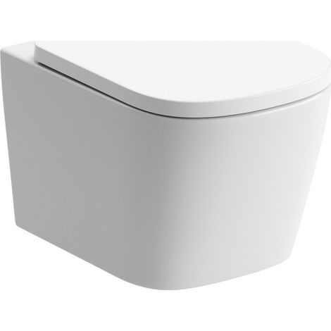 Signature Poseidon Rimless Wall Hung Toilet (inc Soft Close Seat) (1/4)