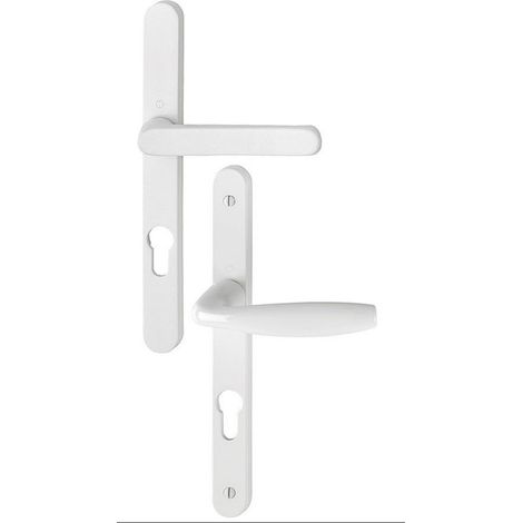 Poignée de porte coulissante sur plaque étroite – Garniture aluminium certifiée DIN EN 1906 – Assemblage rapide HOPPE – Pour porte-fenêtre (1/5)