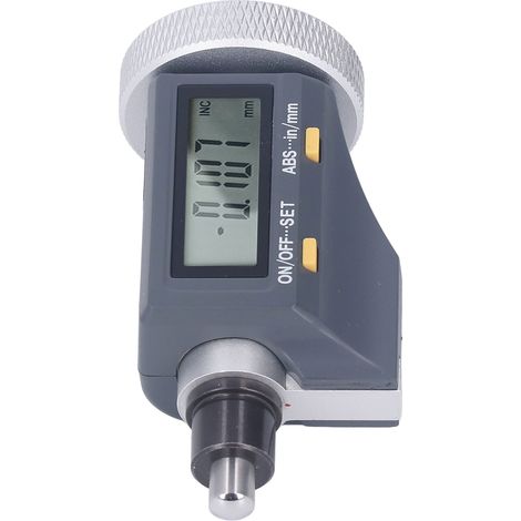 Digitales Mikrometer mit Messkopf aus legiertem Stahl, elektronisches professionelles Außendickenmessgerät 0–15 mm (1/5)