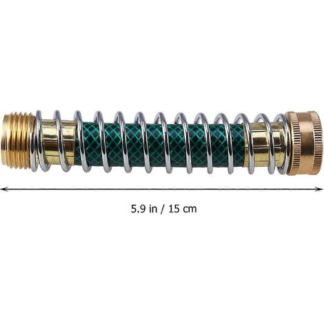 Raccord de tuyau d'arrosage en cuivre, protection pour tuyau, outil de jardinage en forme de ressort, lot de 1 (1/3)